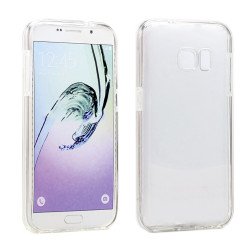 Galaxy S7 Edge Shockproof Clear Hybrid Case (Smoke)